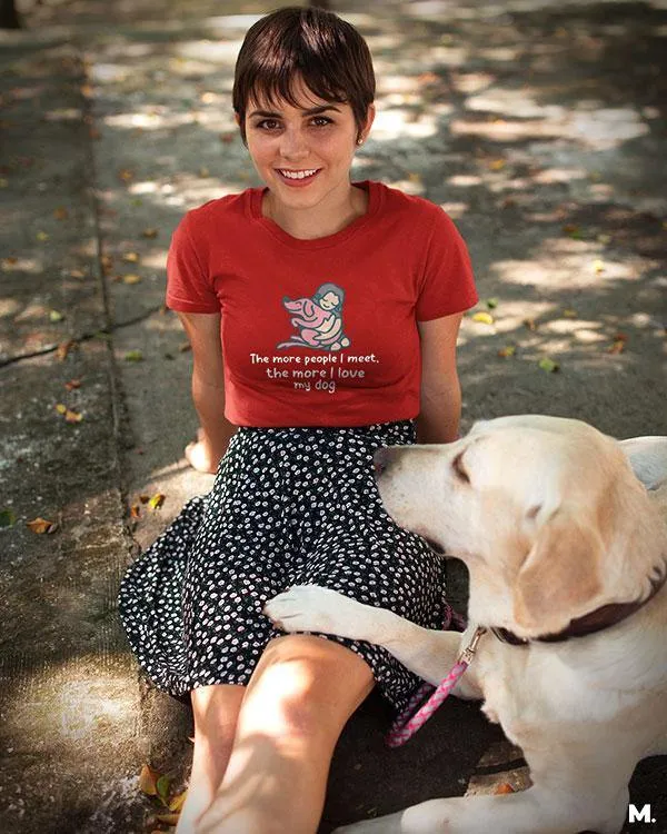 Dogs before humans printed t shirts
