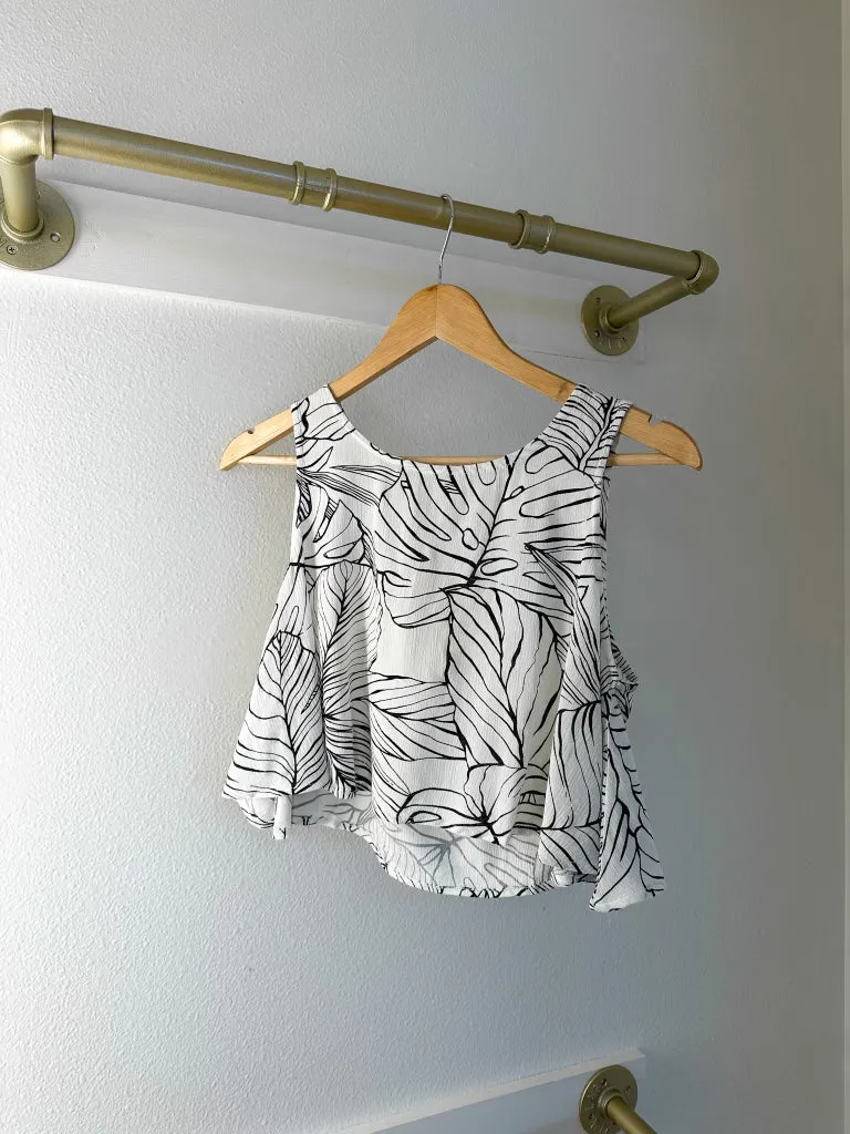 Eli Flowy Top {Natural Black Tropics}