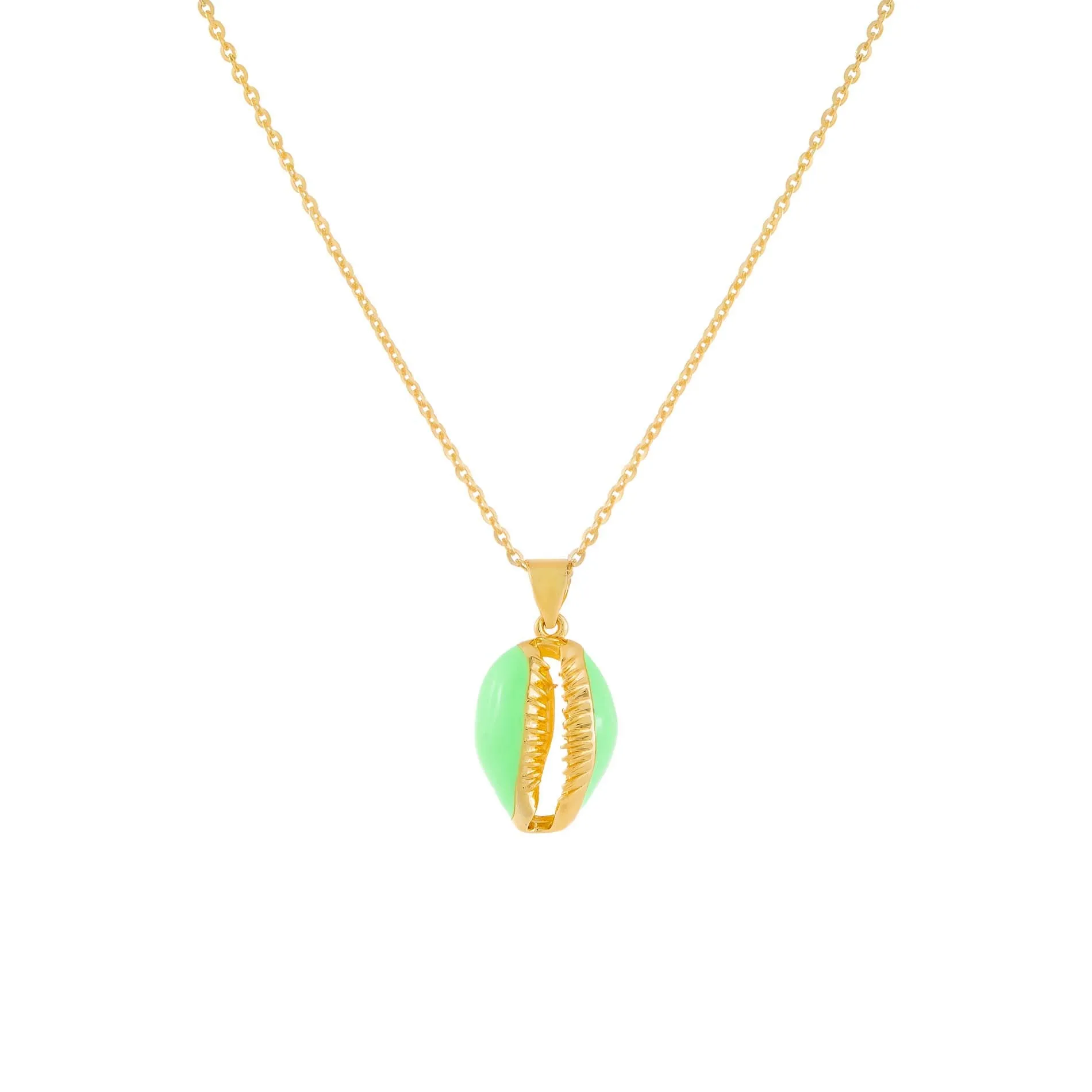 Enamel Seashell Necklace