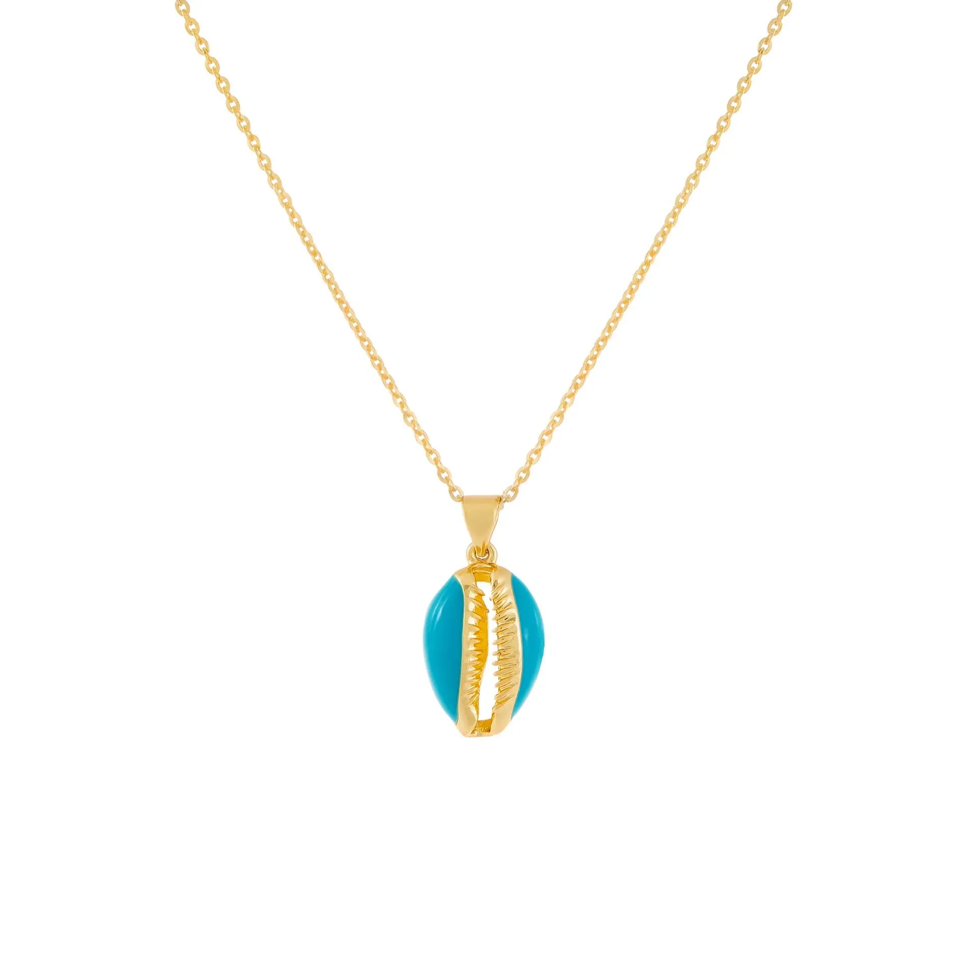 Enamel Seashell Necklace