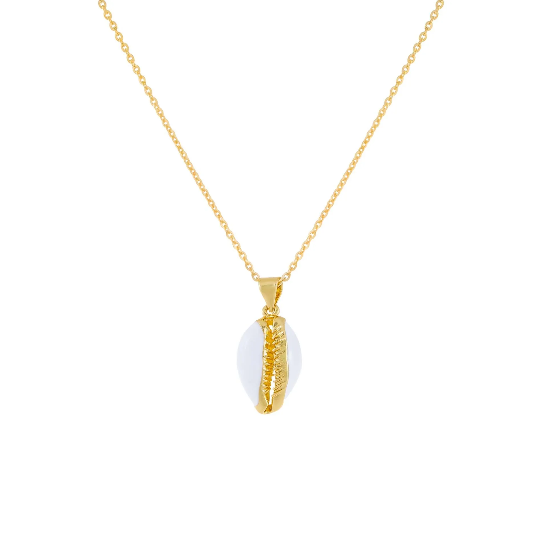 Enamel Seashell Necklace