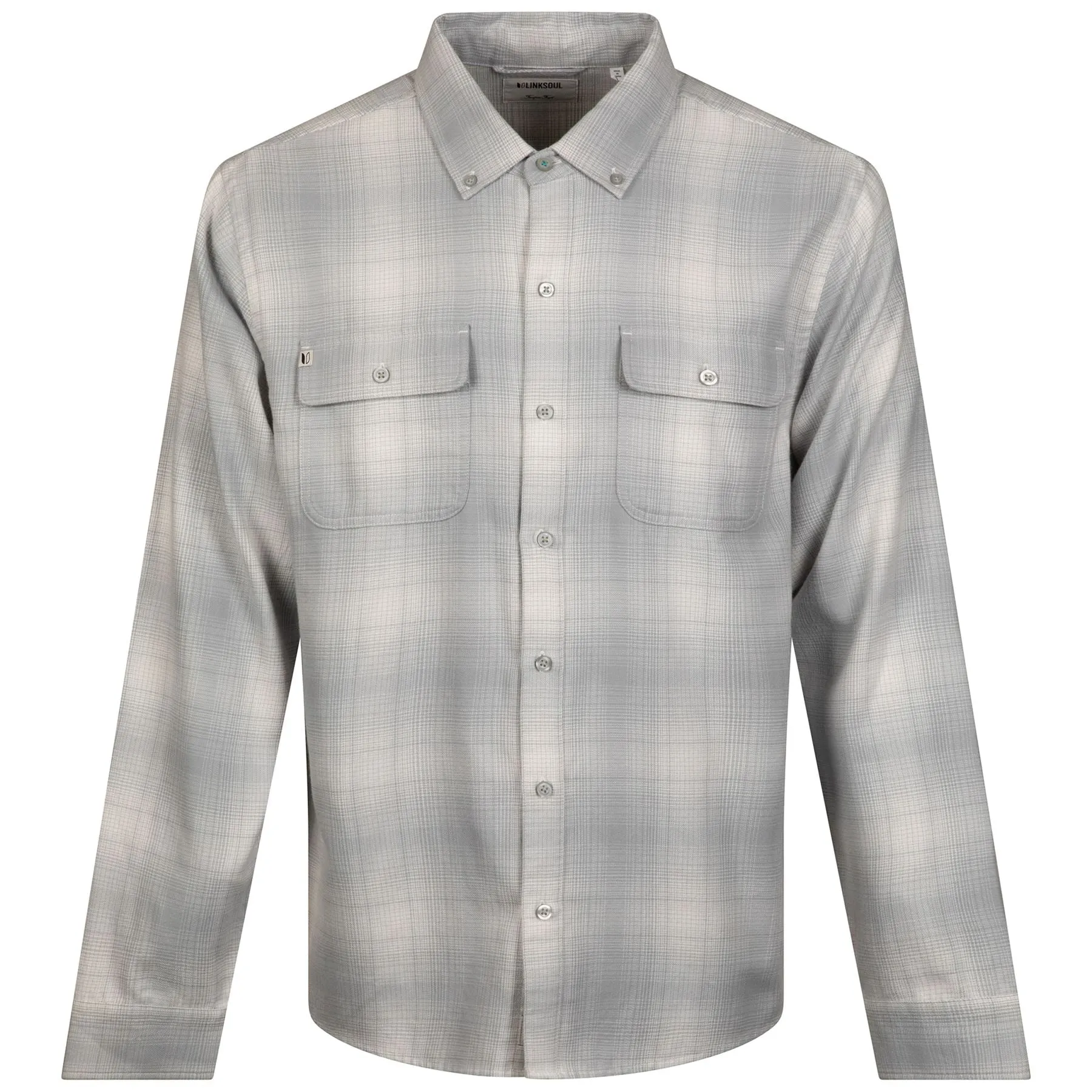 Fairbanks Flannel Polo Breeze Plaid