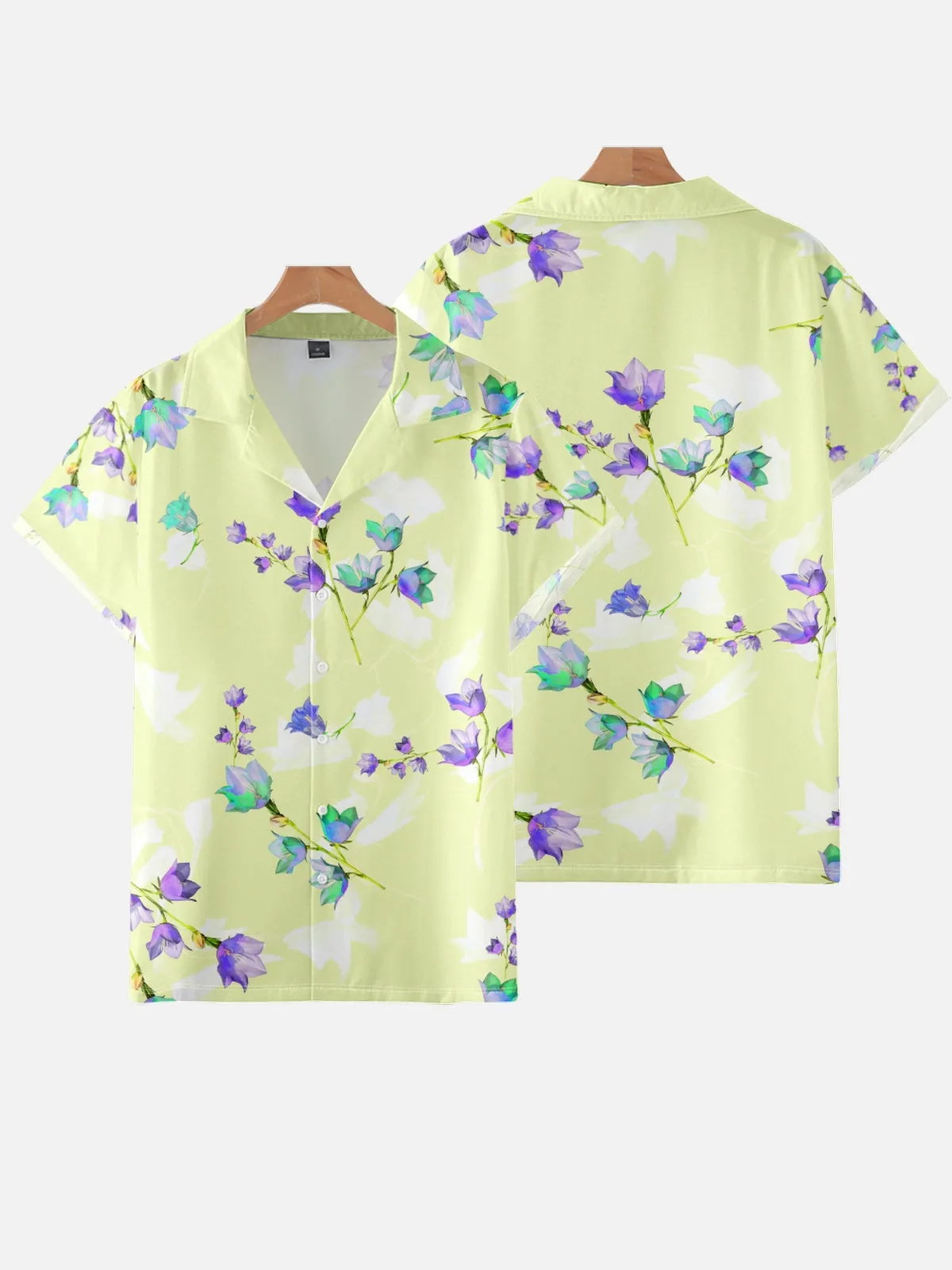 FLAMINGO PRINTED ALOHA SHIRT