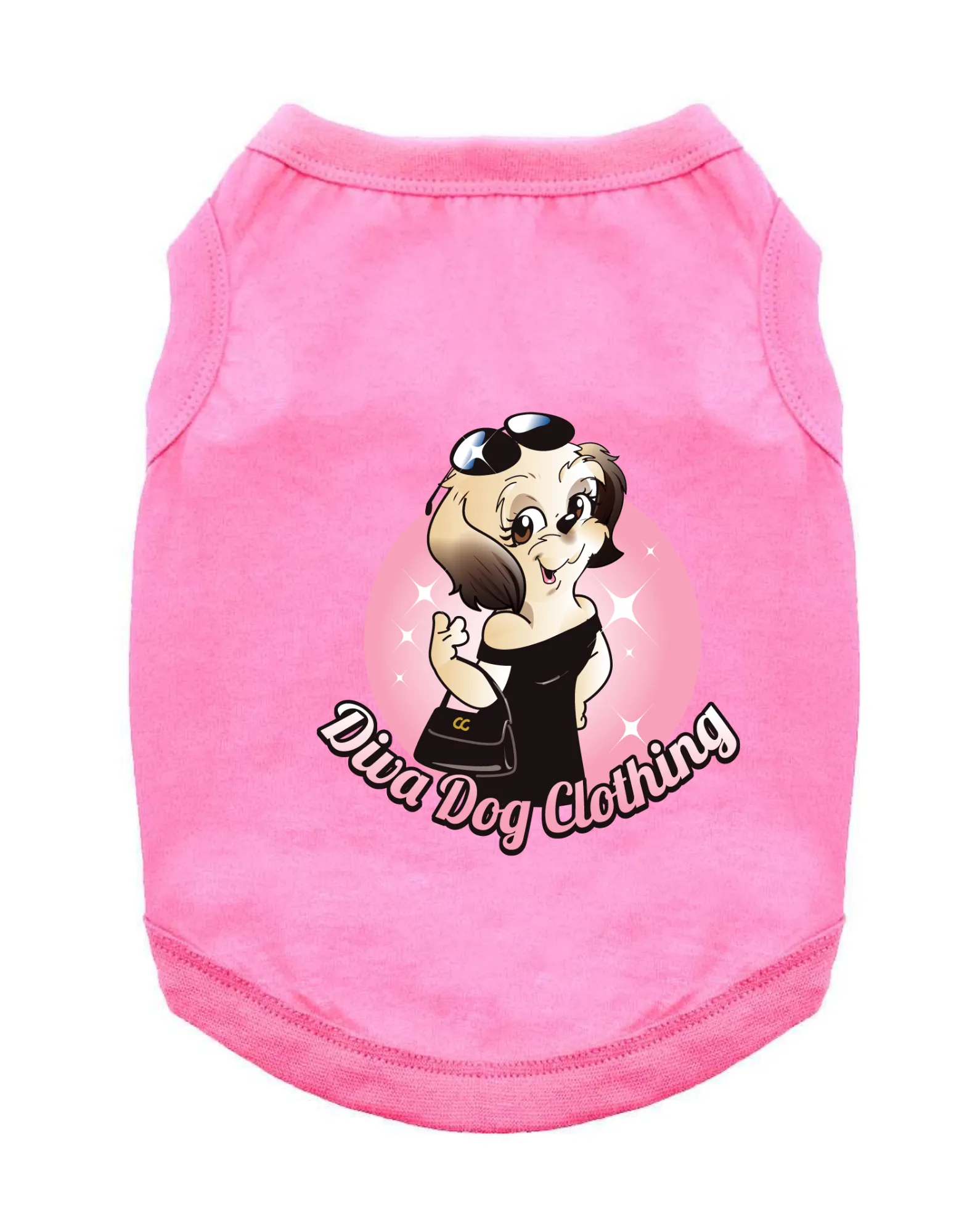 Funny Graphic Dog T- Shirt: Diva Dog