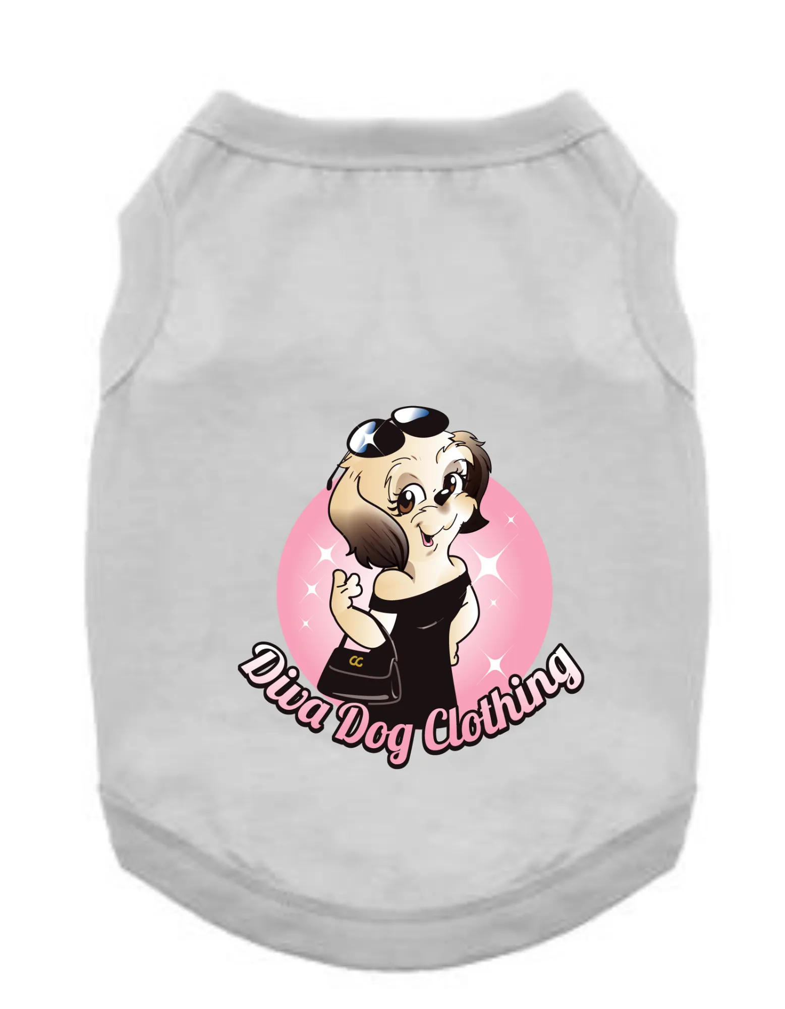 Funny Graphic Dog T- Shirt: Diva Dog