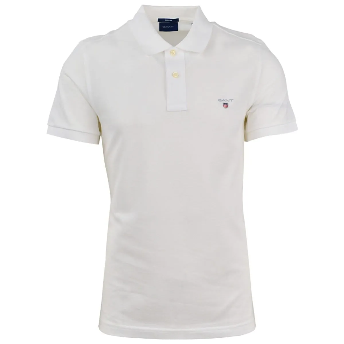Gant Original Slim Fit Pique Golfer White