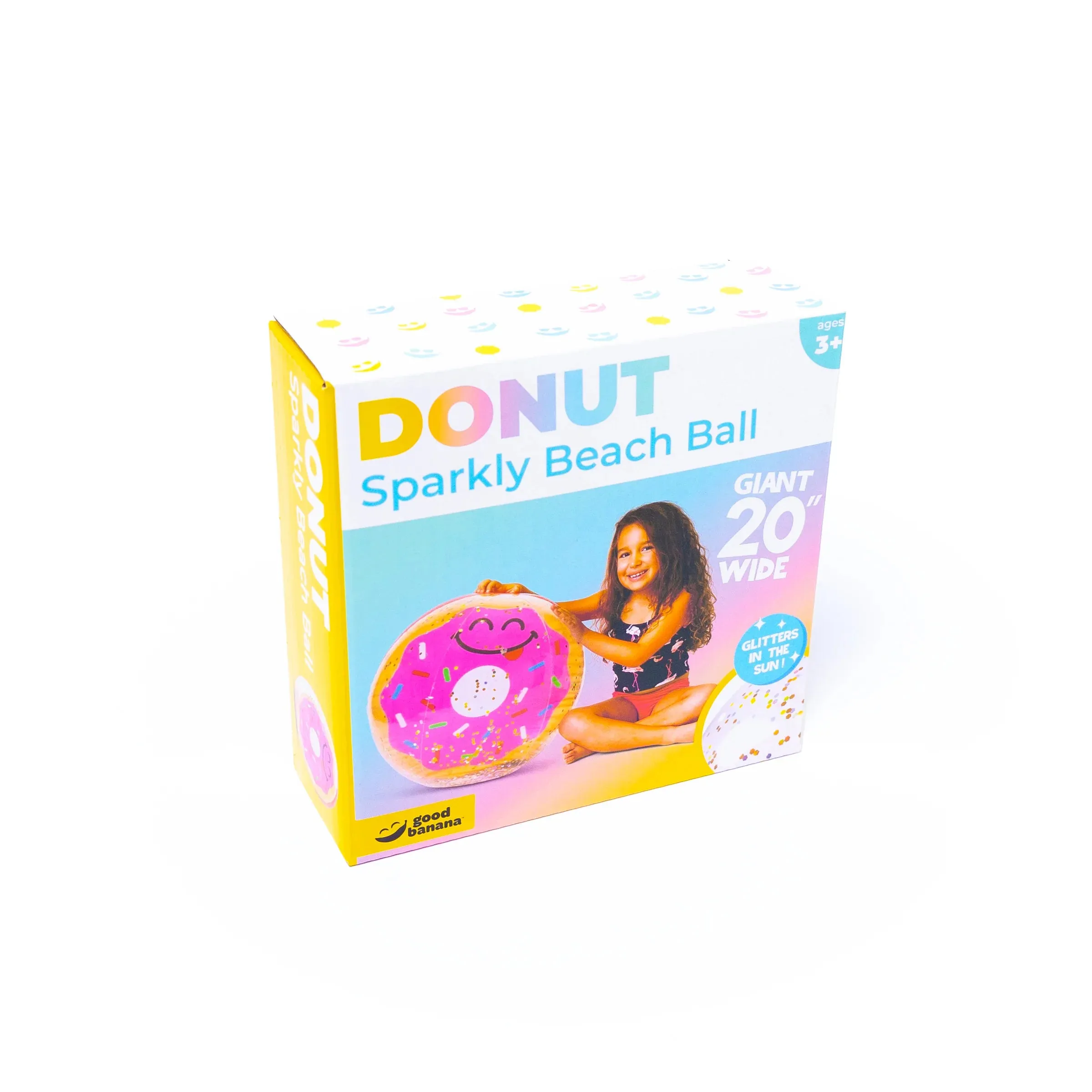 Giant Sparkly Beach Ball - Donut