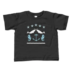 Girl's Narwahl T-Shirt - Unisex Fit Nautical Folk