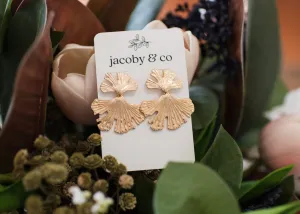 Gold Palm Earrings