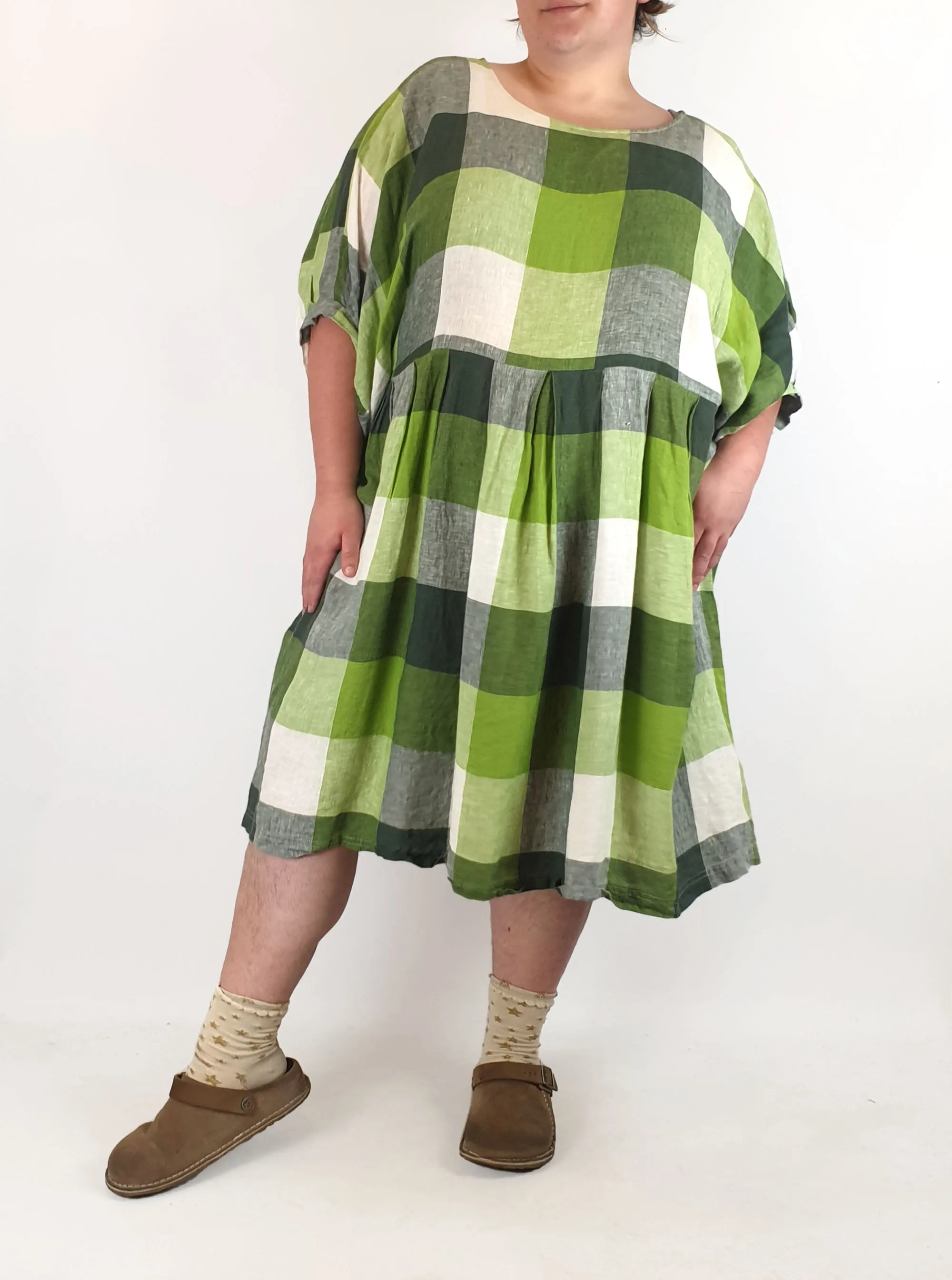 Gorman green linen dress size 20 (from 2023)