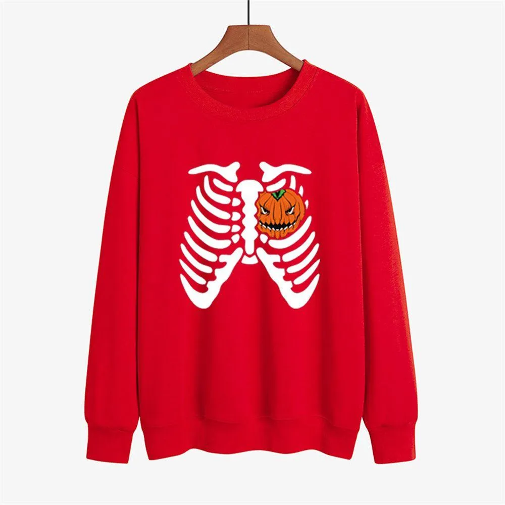 Graphic long Sleeve Shirts Ribs And Pumpkins