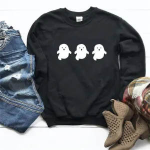 Graphic long Sleeve Shirts Three Ghosts