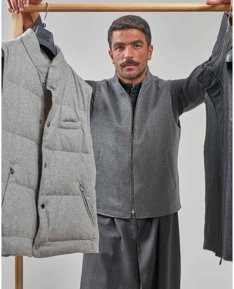 Grey Mens Vest