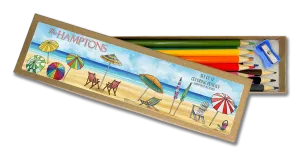 Hamptons Coloring Pencil Box Set