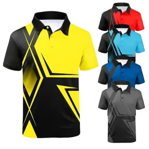 Hawaiian men's polo shirt clothing 3D printing simple casual polo shirt summer short sleeve custom polo shirt oversized t-shirt