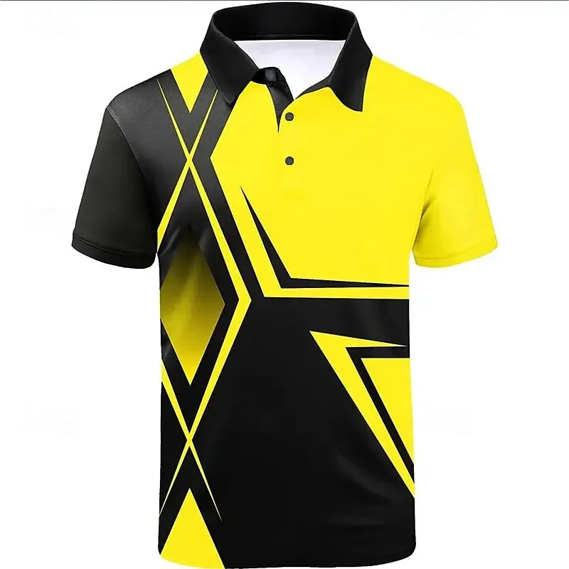 Hawaiian men's polo shirt clothing 3D printing simple casual polo shirt summer short sleeve custom polo shirt oversized t-shirt