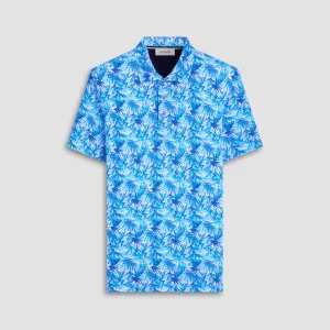 Hendrix Leaf Print Polo Shirt