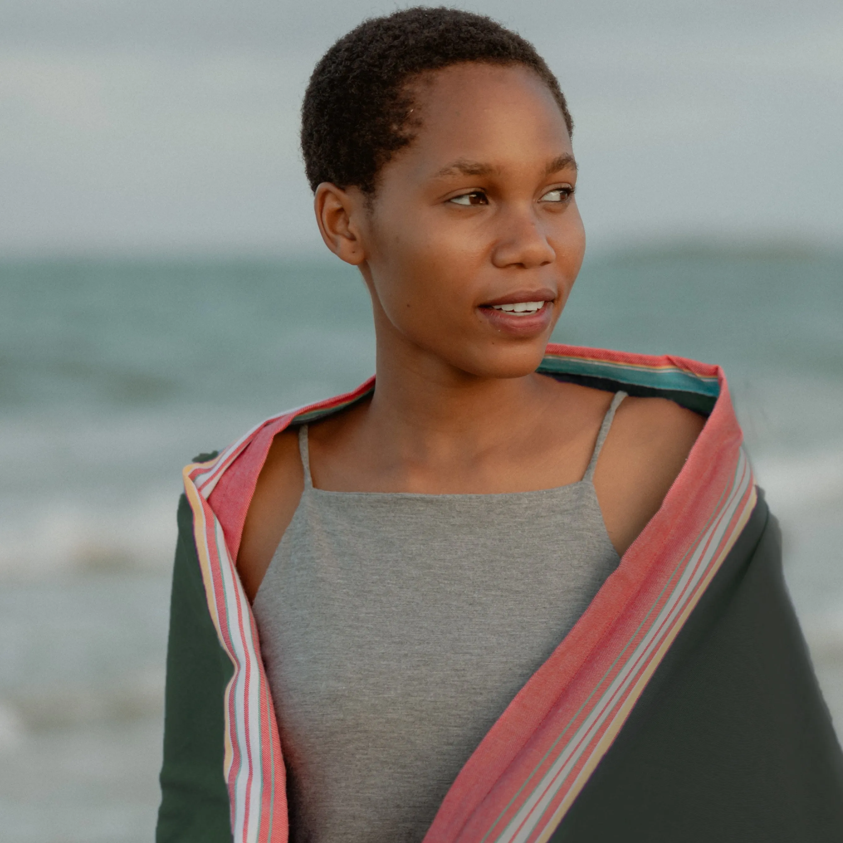 Hunter Green Kenyan Beach Towel