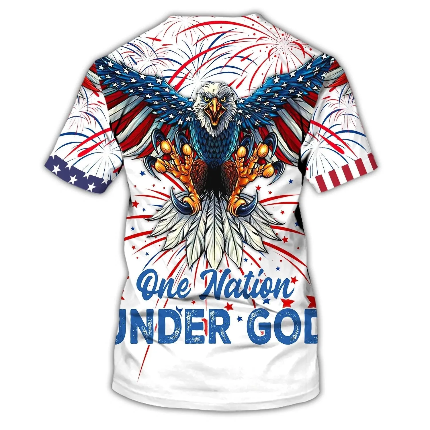 Independence Day Is Coming Ealge One Nation Under God 3D Full Print