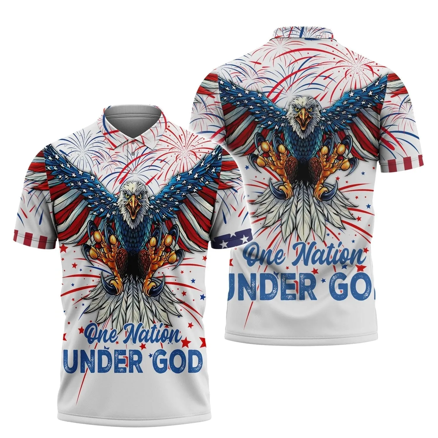 Independence Day Is Coming Ealge One Nation Under God 3D Full Print