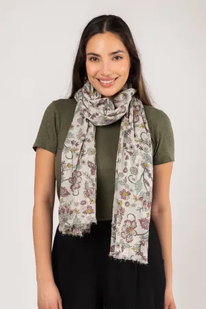 Jacobean Cotton Scarf.