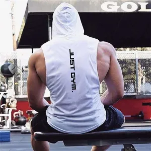 JUST GYM SLEEVELESS TANKS & HOODIES