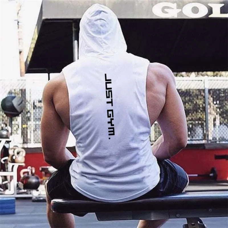 JUST GYM SLEEVELESS TANKS & HOODIES