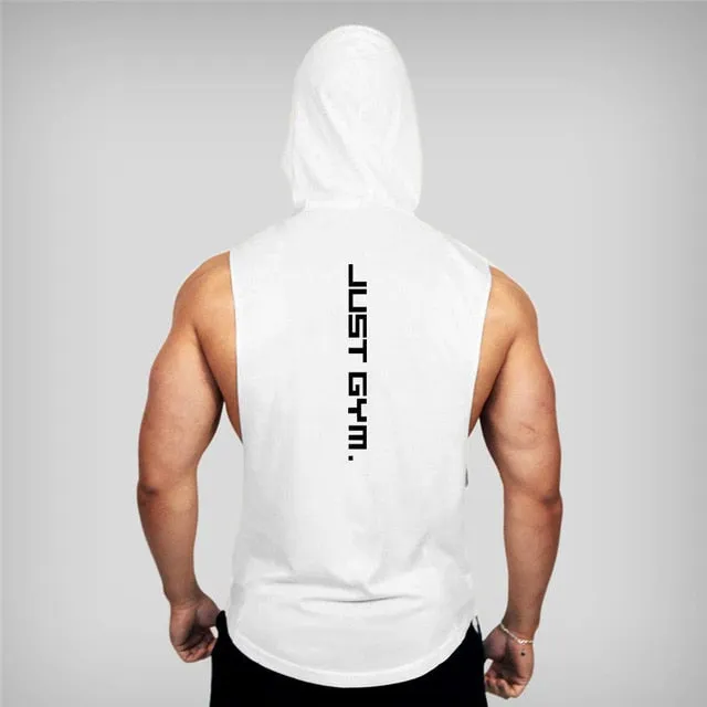 JUST GYM SLEEVELESS TANKS & HOODIES