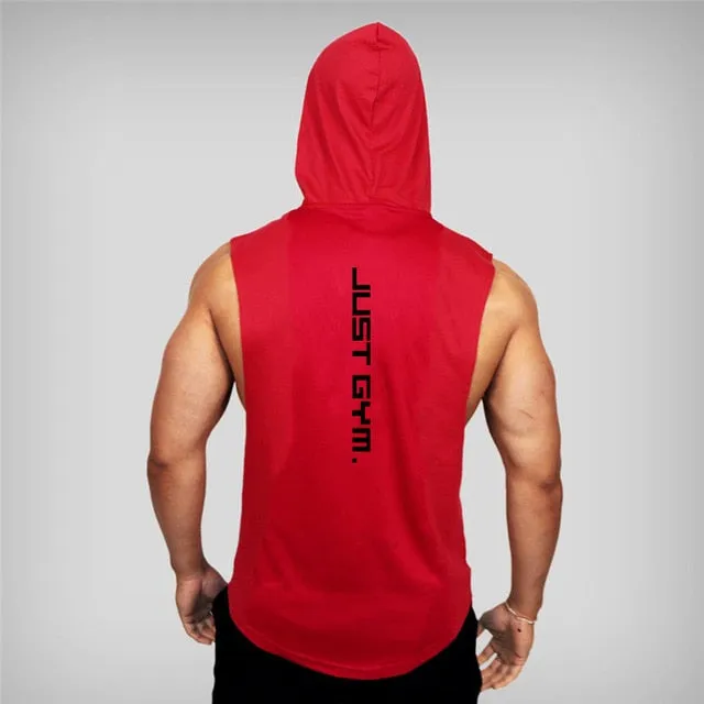 JUST GYM SLEEVELESS TANKS & HOODIES