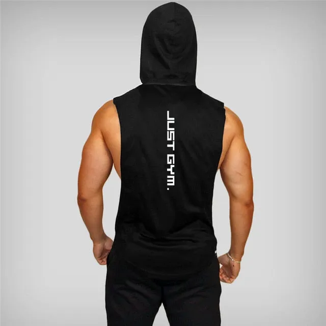 JUST GYM SLEEVELESS TANKS & HOODIES