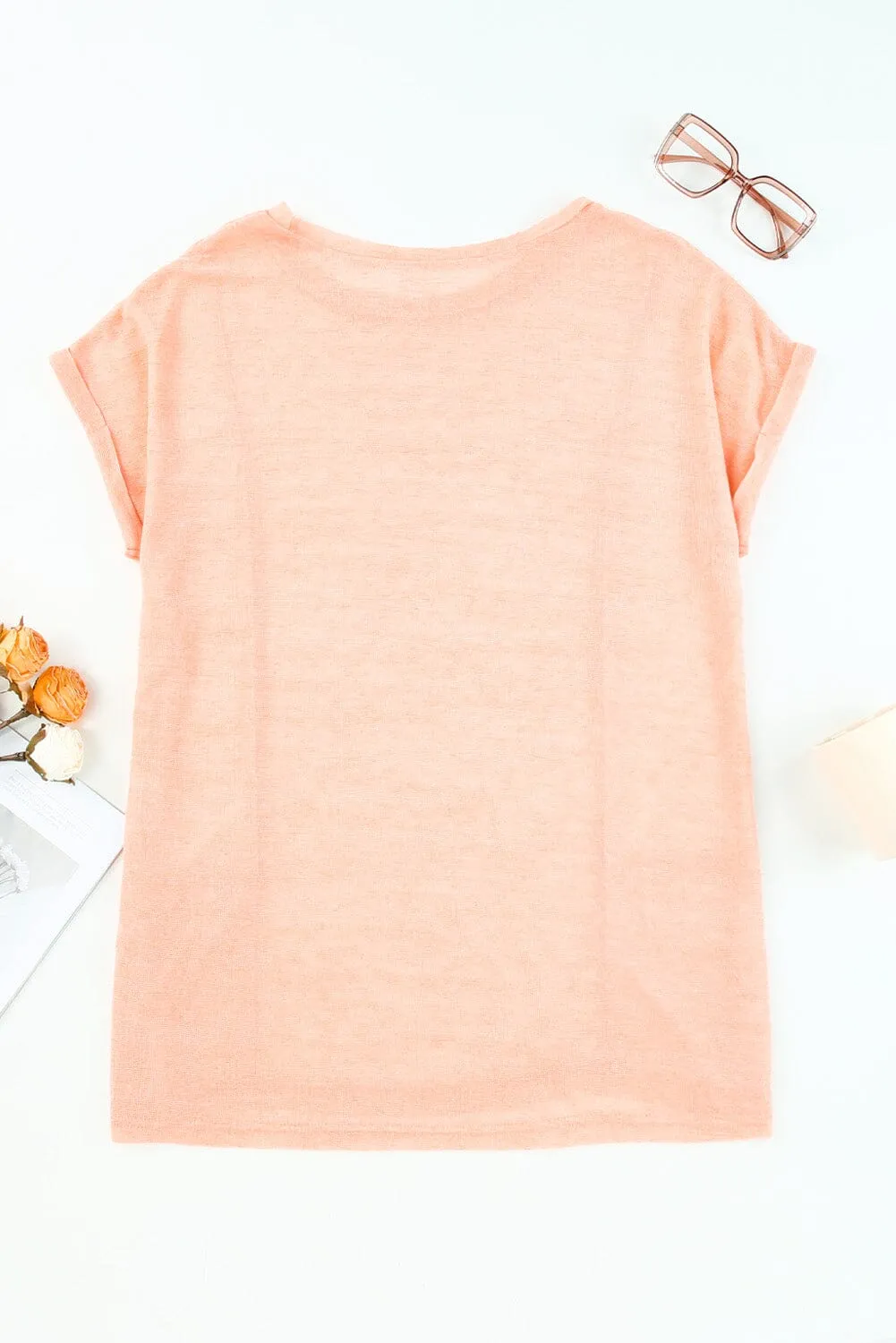 KaleaBoutique Stylish Loose Fit Pockets Short Sleeve Beach Cover Up