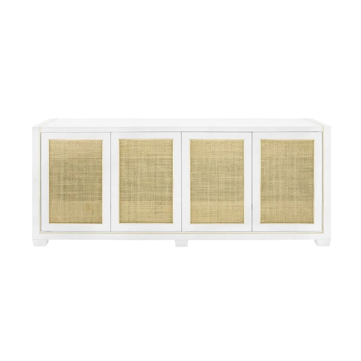 Karen 4-Door Cabinet / Vanilla