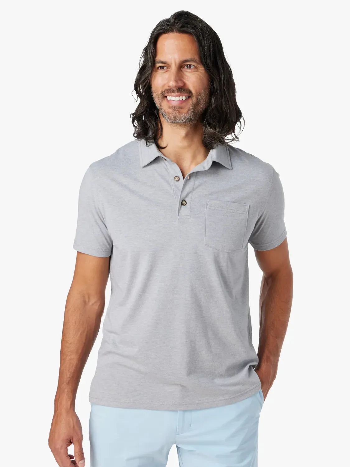 Kismet Polo | Heather Grey