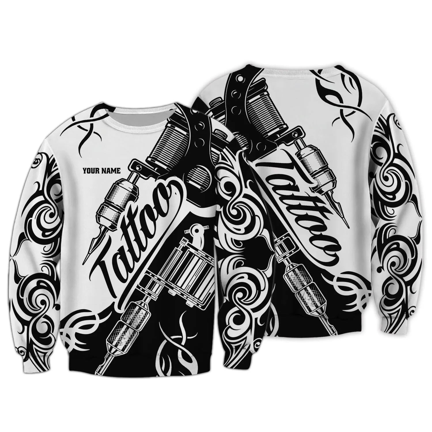 Latest Tattoo Artist Shop Personalized Name 3D Hoodie, 3D Zipper Hoodie