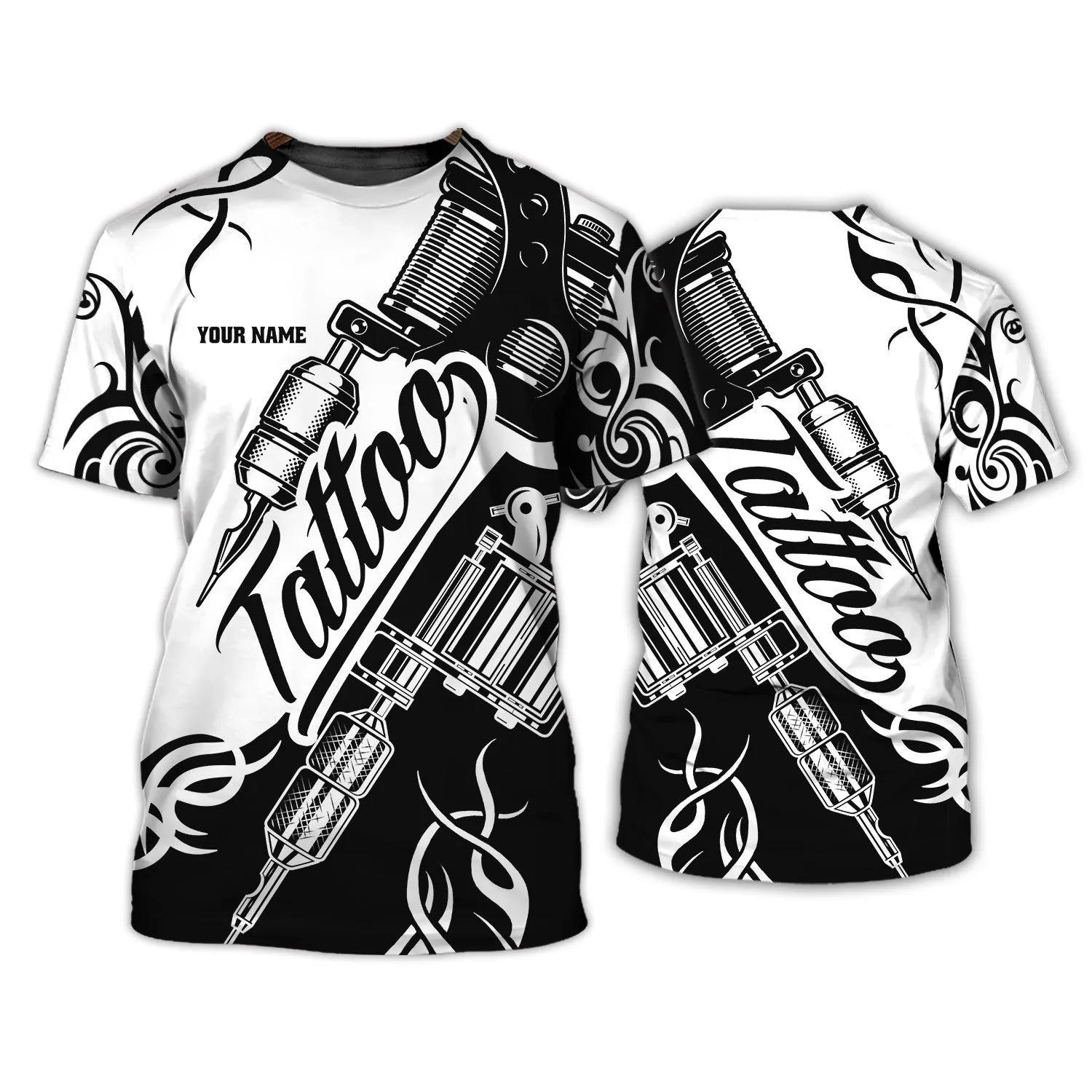 Latest Tattoo Artist Shop Personalized Name 3D Hoodie, 3D Zipper Hoodie