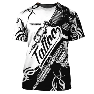 Latest Tattoo Artist Shop Personalized Name 3D Hoodie, 3D Zipper Hoodie