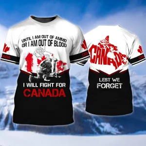 Lest We Forget Anzac Day Remembrance Soldier Design 3D Printed Shirts