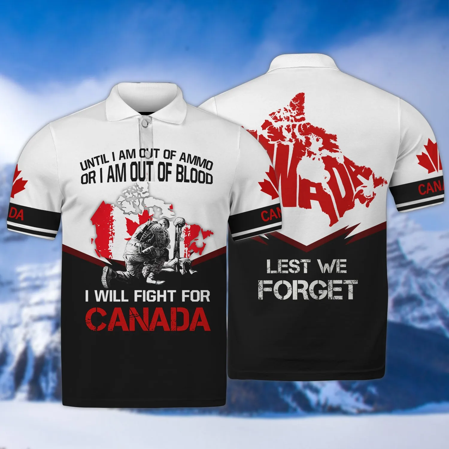 Lest We Forget Anzac Day Remembrance Soldier Design 3D Printed Shirts