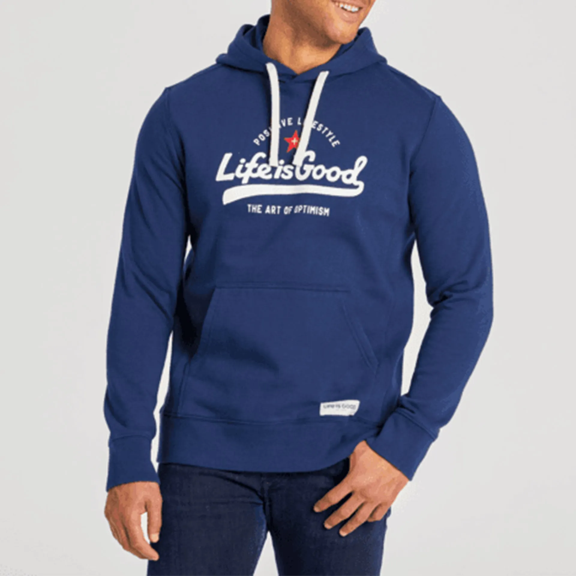 Life is Good Ballyard Positive Hoodie - Dark Blue