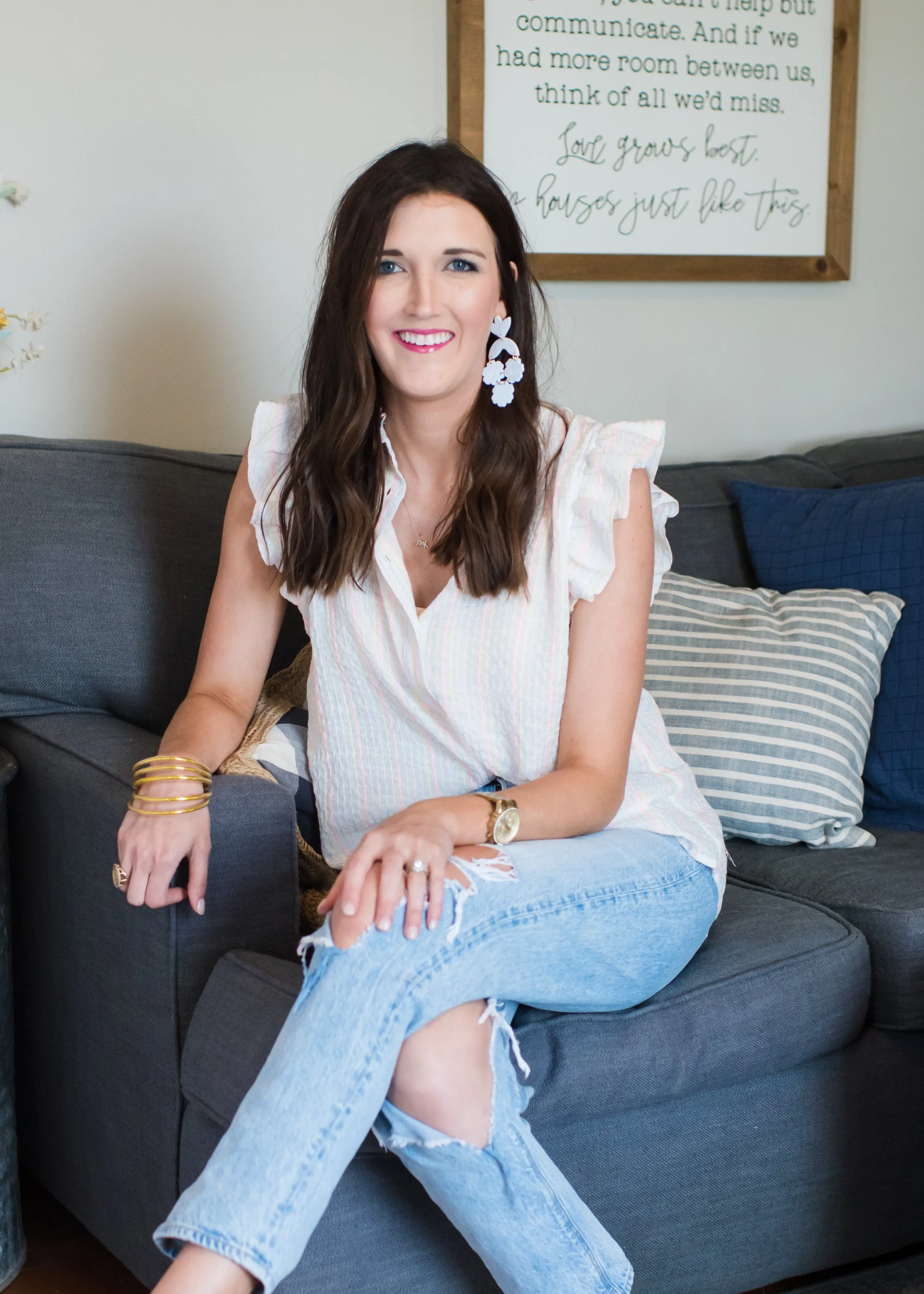 Long Beach Colored Blouse