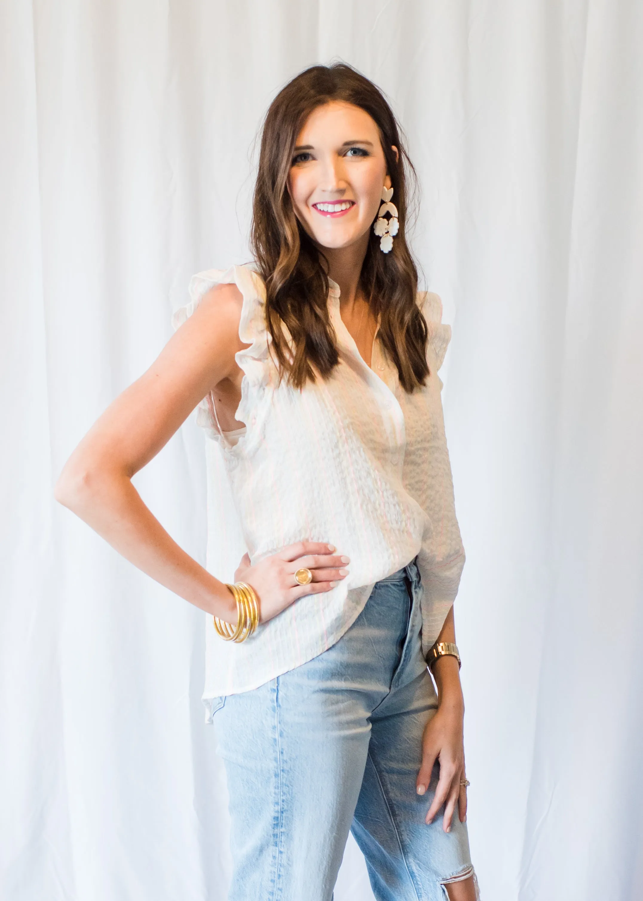 Long Beach Colored Blouse