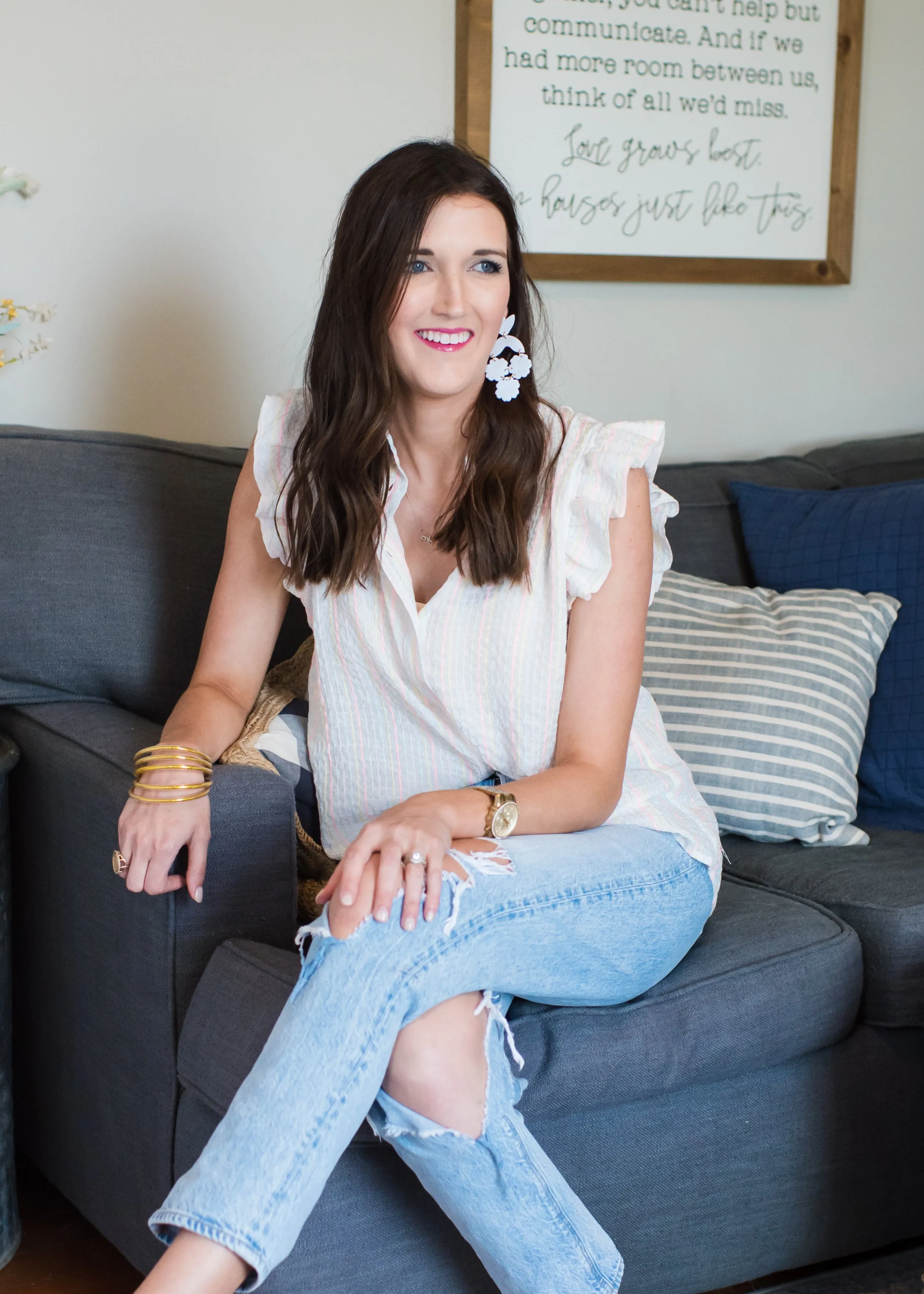 Long Beach Colored Blouse