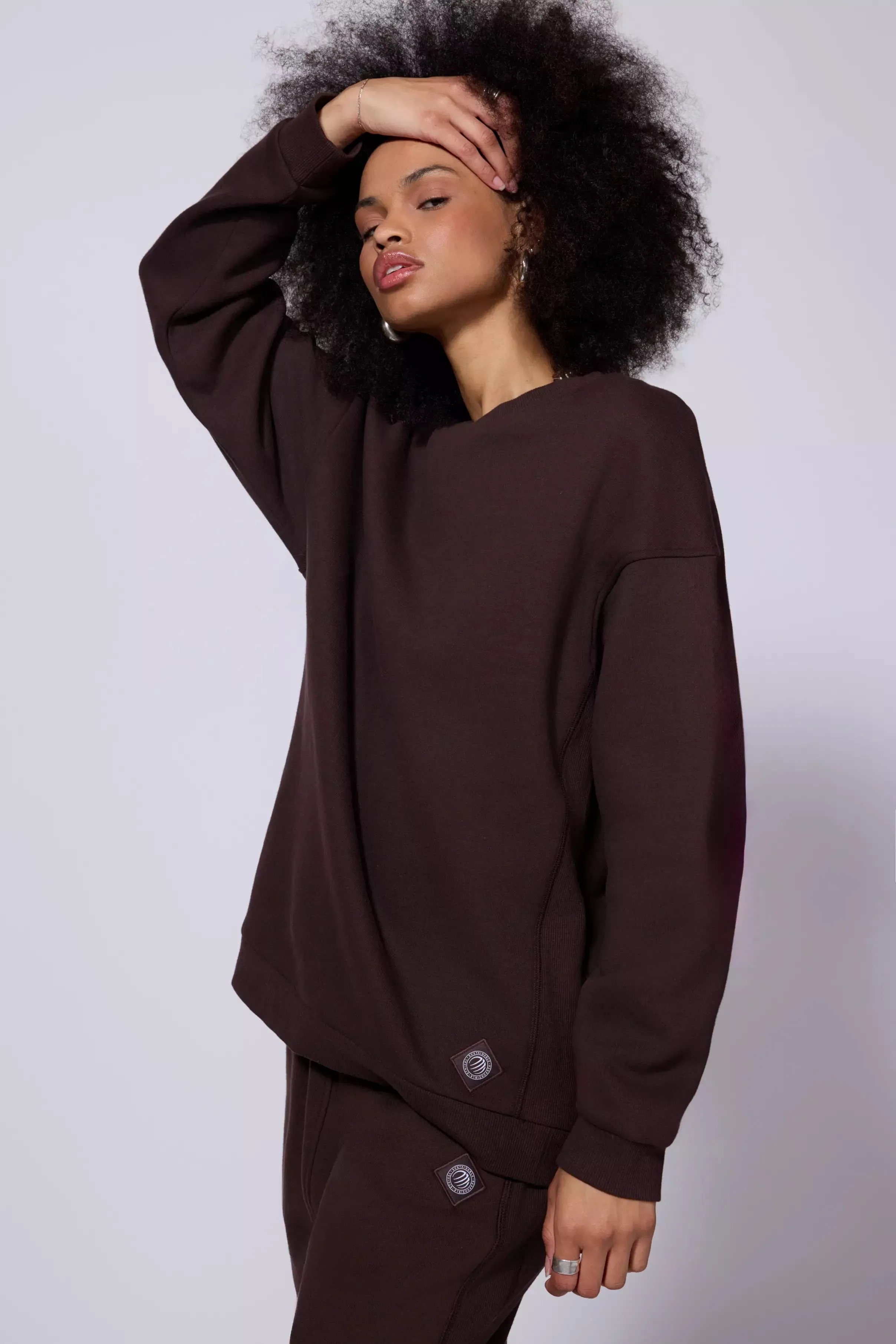 Luxefleece Relaxed Sweatshirt - Chocolate Brown