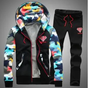 Men's Camouflage Sweat Suits Up To 4XL