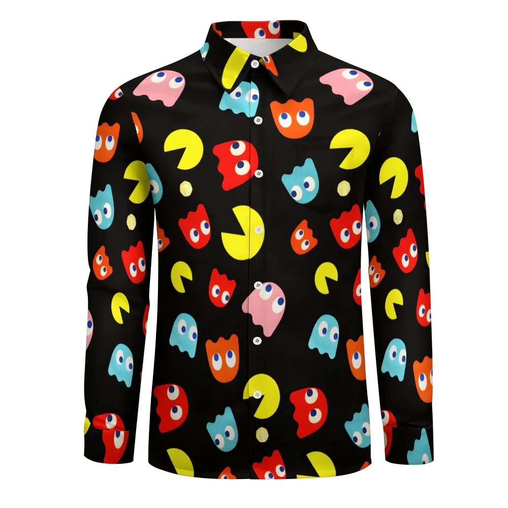 Men's Casual Printed Long Sleeve Shirt 2310000012