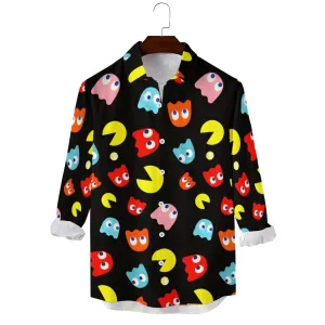 Men's Casual Printed Long Sleeve Shirt 2310000012