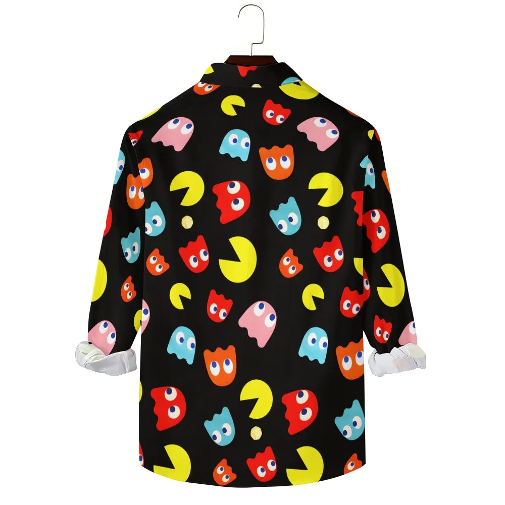 Men's Casual Printed Long Sleeve Shirt 2310000012