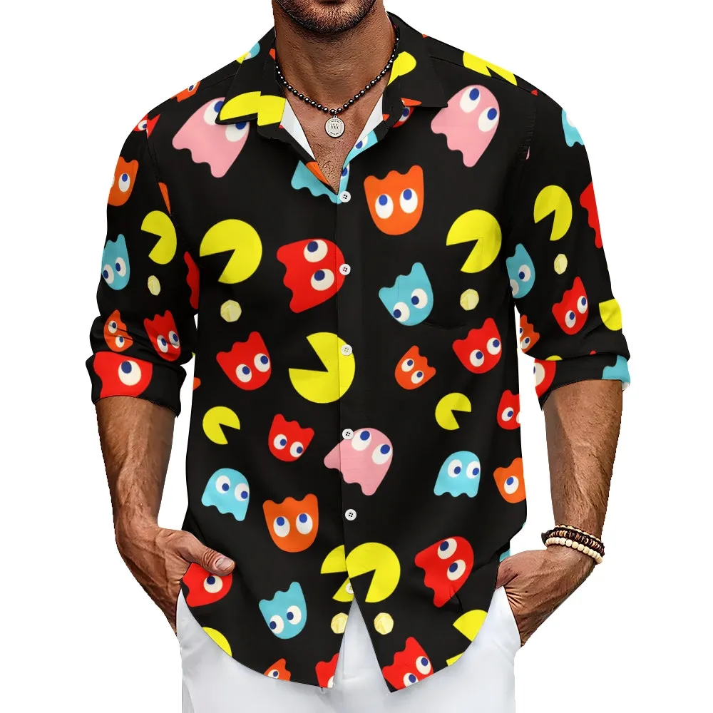 Men's Casual Printed Long Sleeve Shirt 2310000012