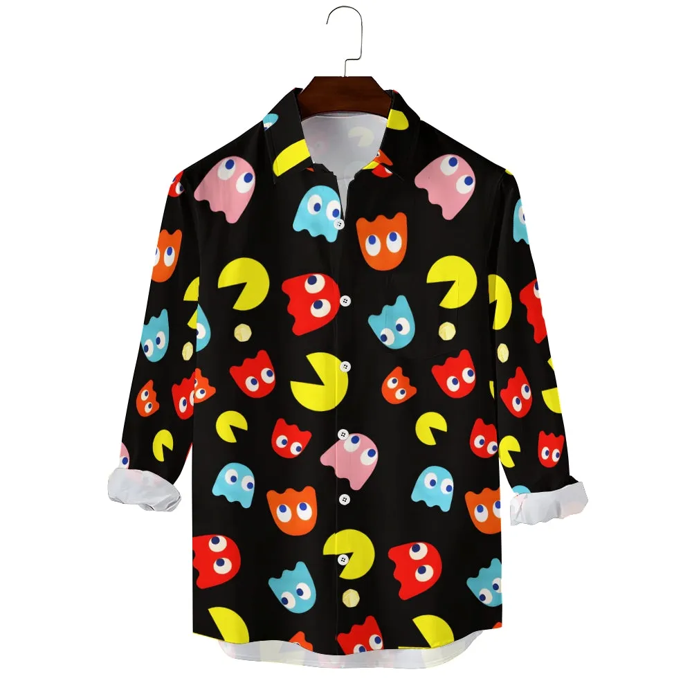 Men's Casual Printed Long Sleeve Shirt 2310000012