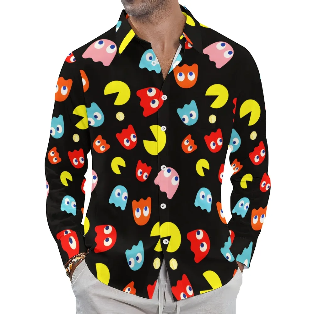 Men's Casual Printed Long Sleeve Shirt 2310000012